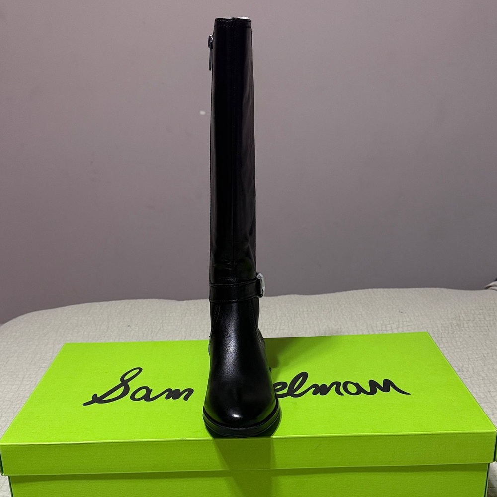 NWT Sam Edelman Black Perin Round Toe Boots - Picture 3 of 6